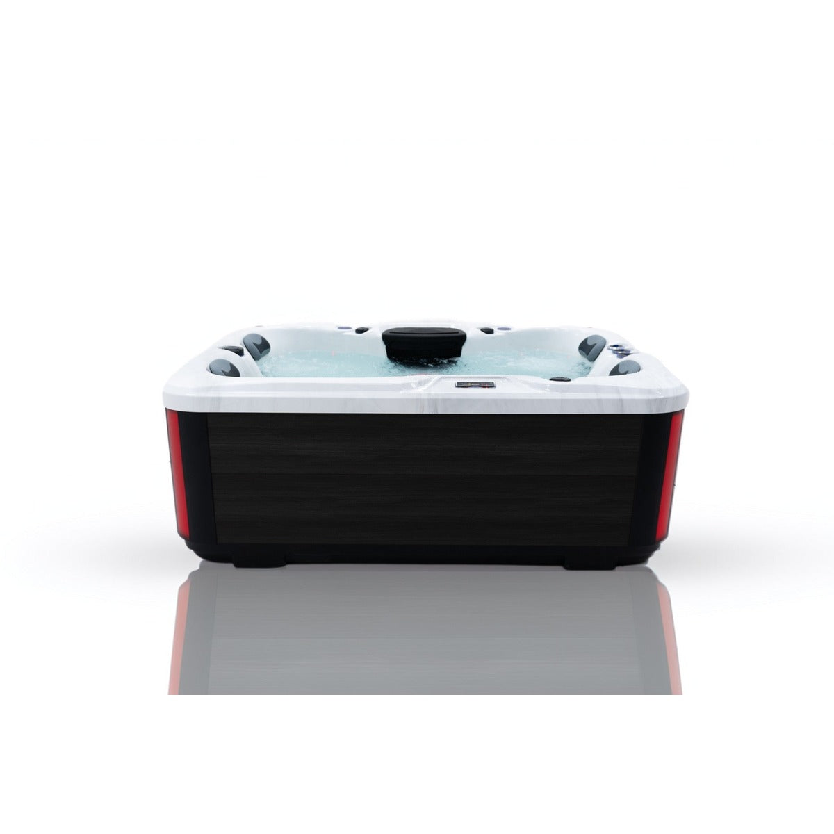 Serenity 3 Plug & Play Hot Tub — 3 Person with Lounger | Steam & Oak