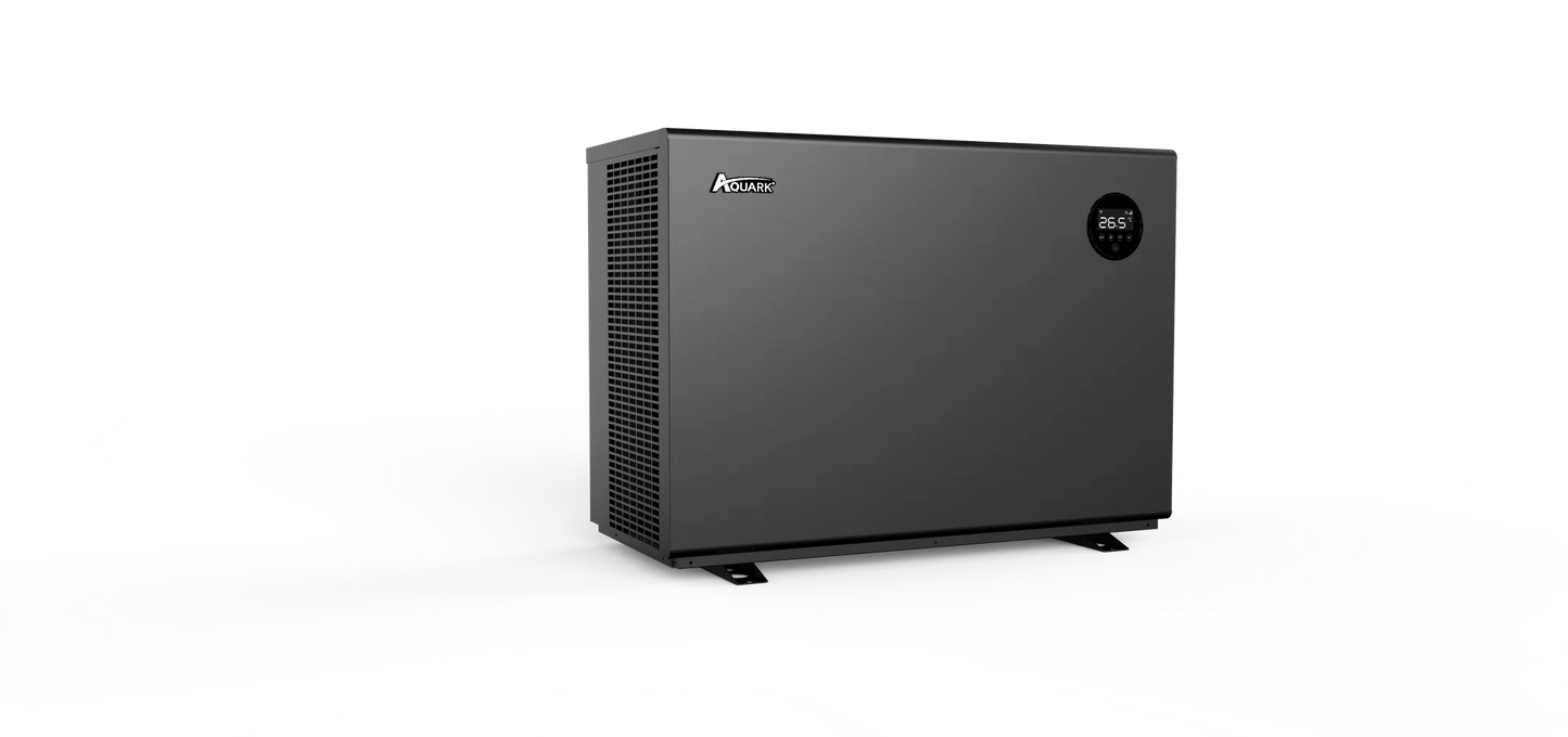 AQUARK Mr.Silence Air Source Heat Pump for Hot Tubs & Swim Spas (7kW–21kW) – Mitsubishi Inverter, Ultra-Quiet, Titanium Exchanger