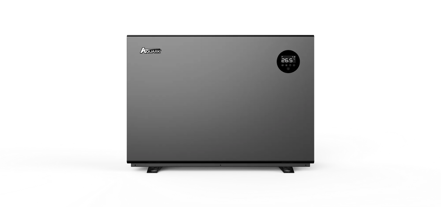 AQUARK Mr.Silence Air Source Heat Pump for Hot Tubs & Swim Spas (7kW–21kW) – Mitsubishi Inverter, Ultra-Quiet, Titanium Exchanger