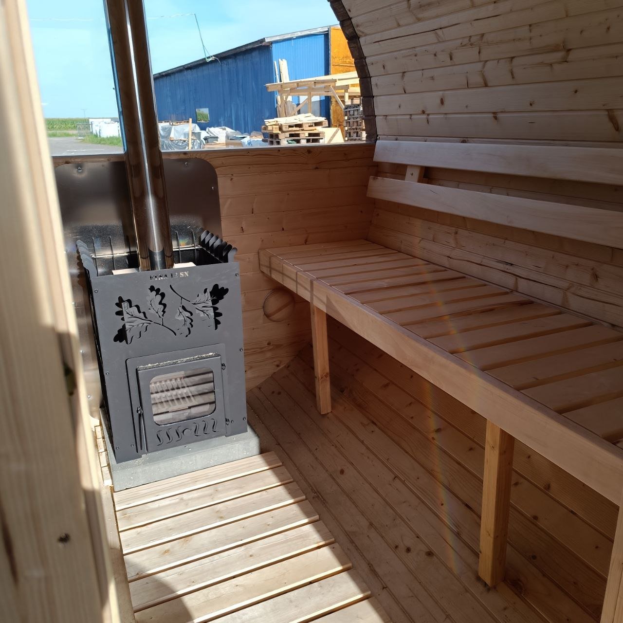 Steam & Oak Barrel Sauna 3m with Anteroom