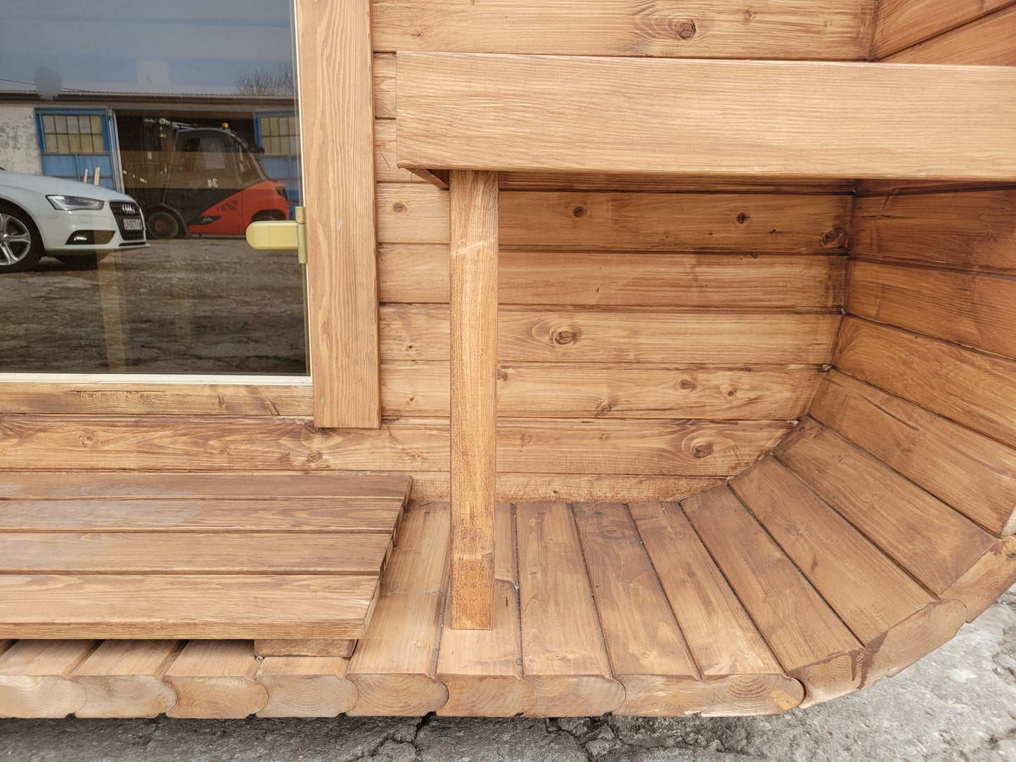Steam & Oak Cube Sauna 3.4m Premium L-Bench