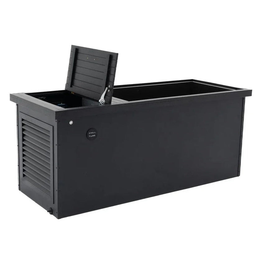 Chill Tub Obsidian Limited Edition Ice Bath — 1 Person LED Cold Plunge | Steam & Oak