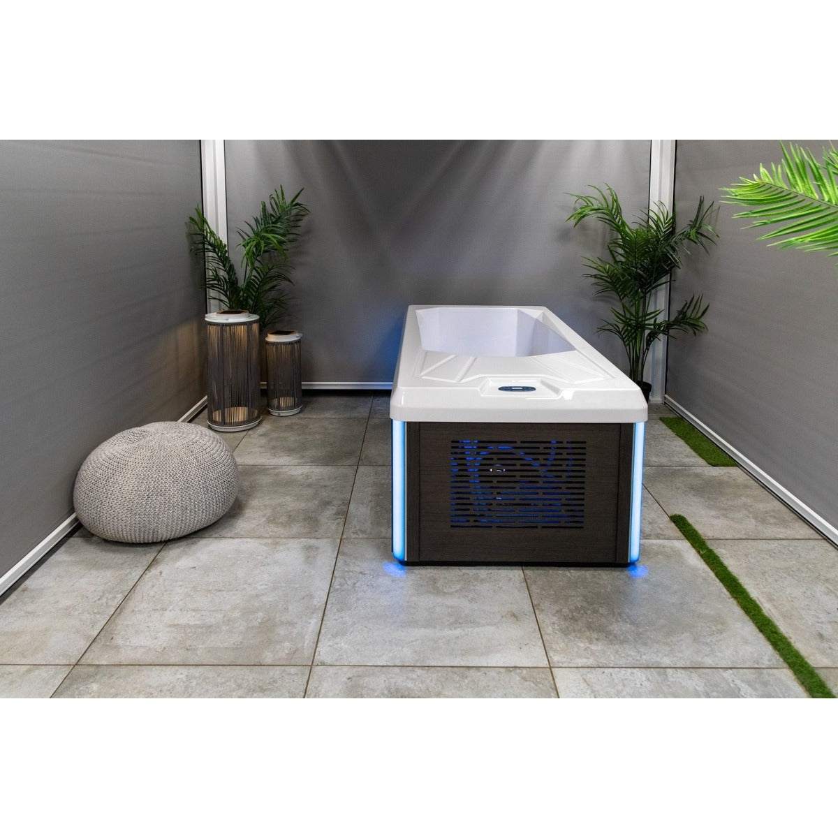 Chill Tub Pro Hot & Cold Therapy Plunge — 1 Person Commercial-Grade 3°C-40°C | Steam & Oak