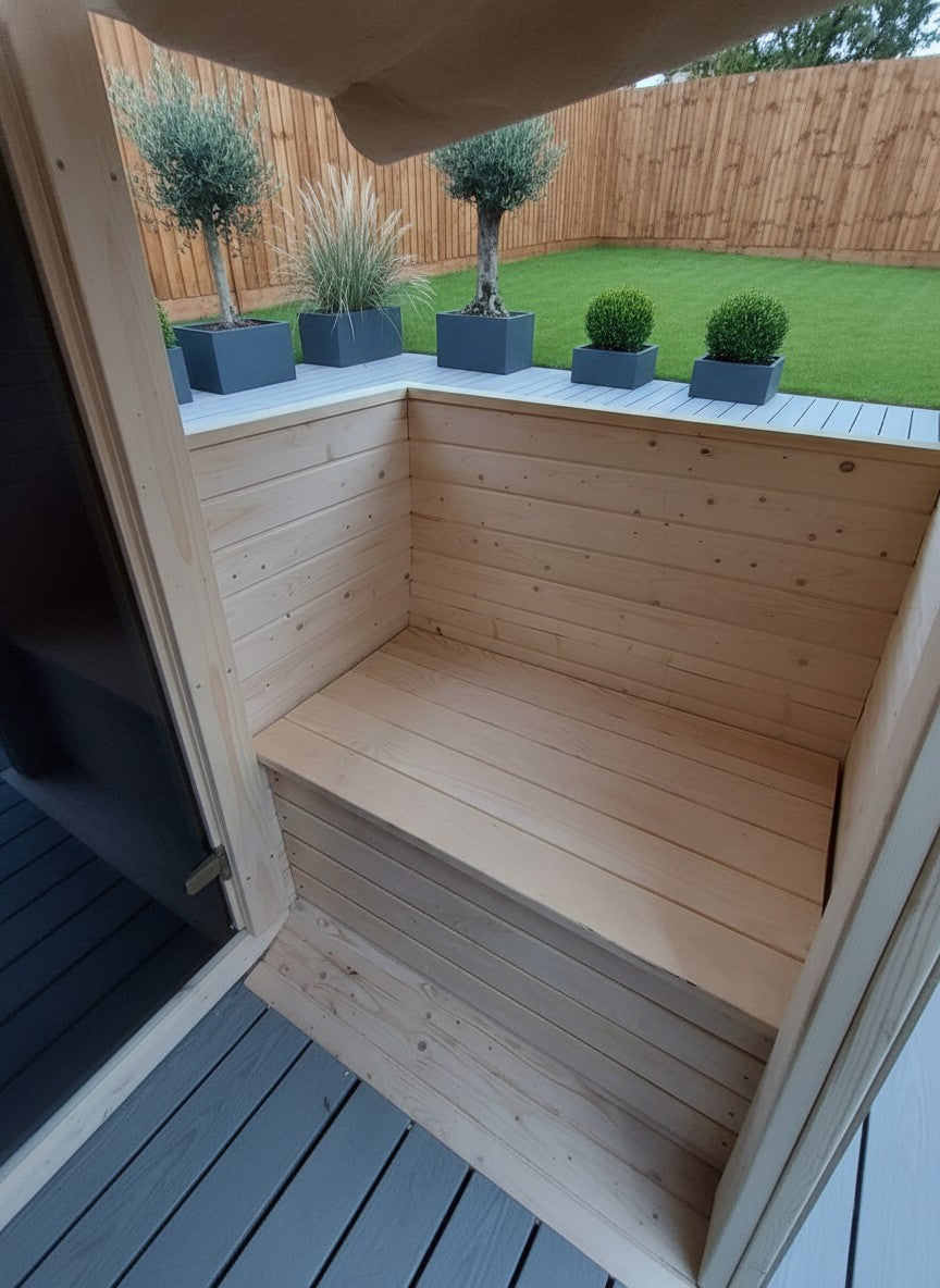 Steam & Oak Barrel Sauna 3m with Anteroom