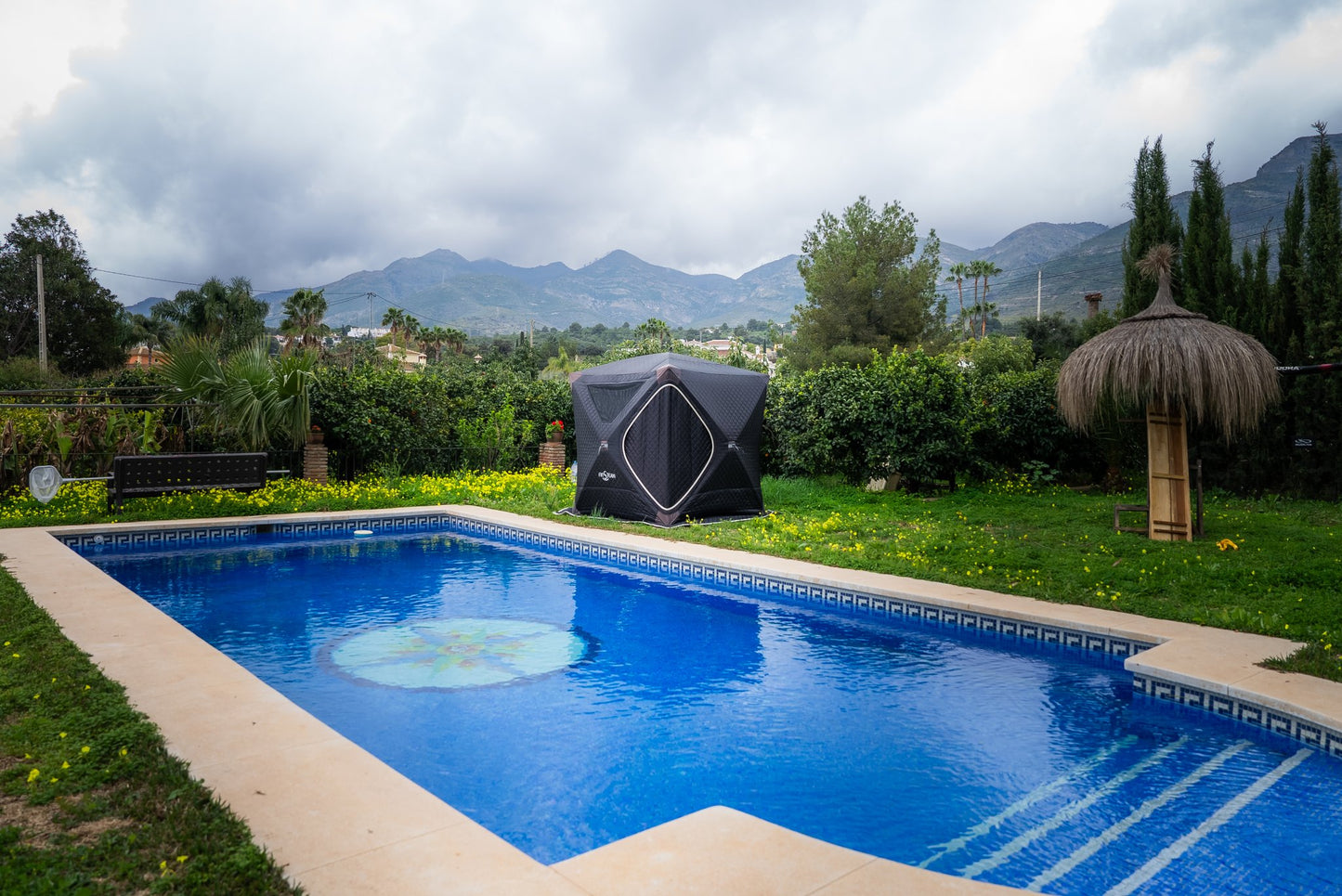 FinSteam Fritid X premium connectable pop-up gas sauna tent for 2-4 people
