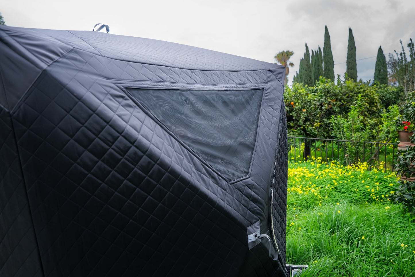 FinSteam Fritid X premium connectable pop-up gas sauna tent for 2-4 people