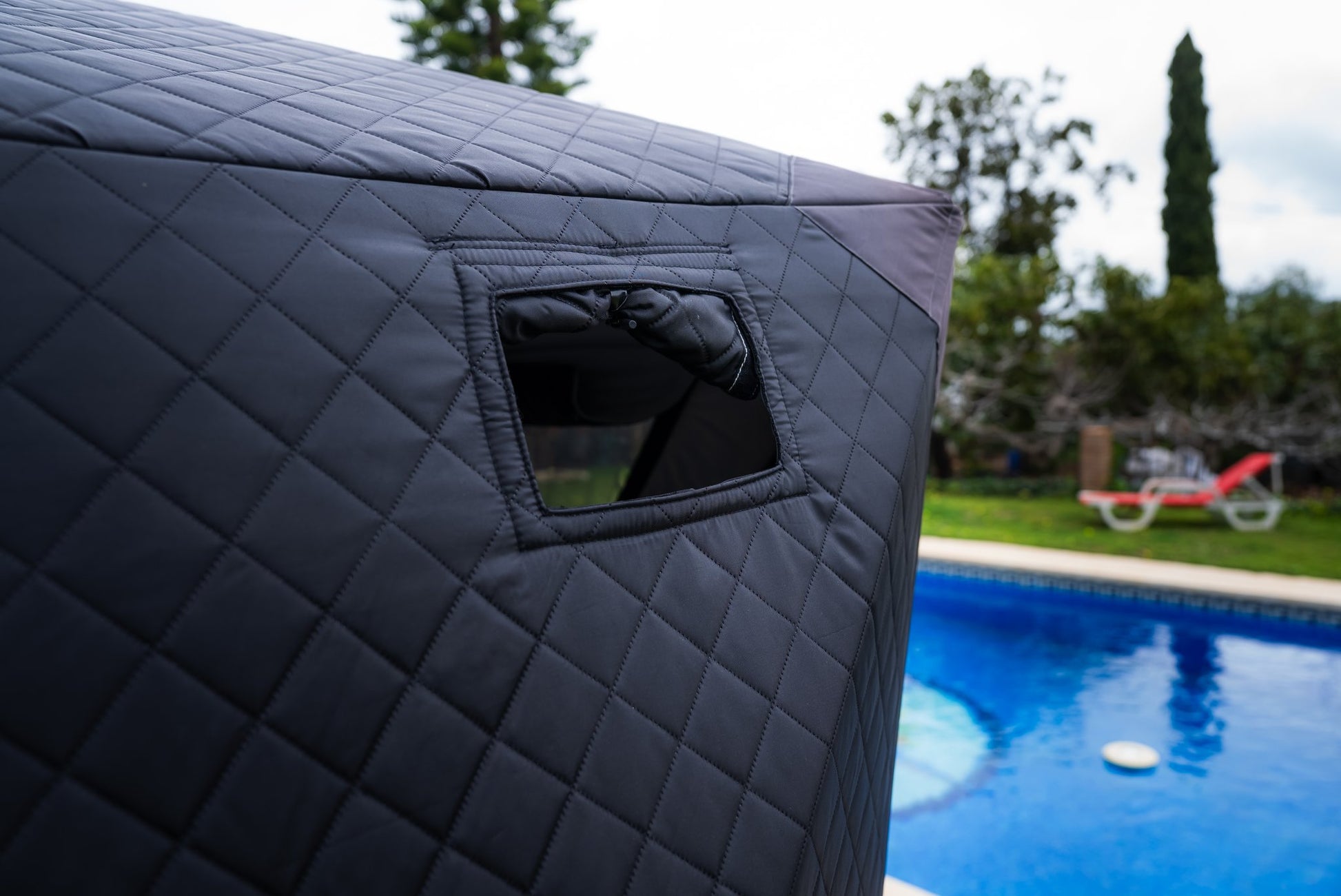 FinSteam Fritid X premium connectable pop-up gas sauna tent for 2-4 people