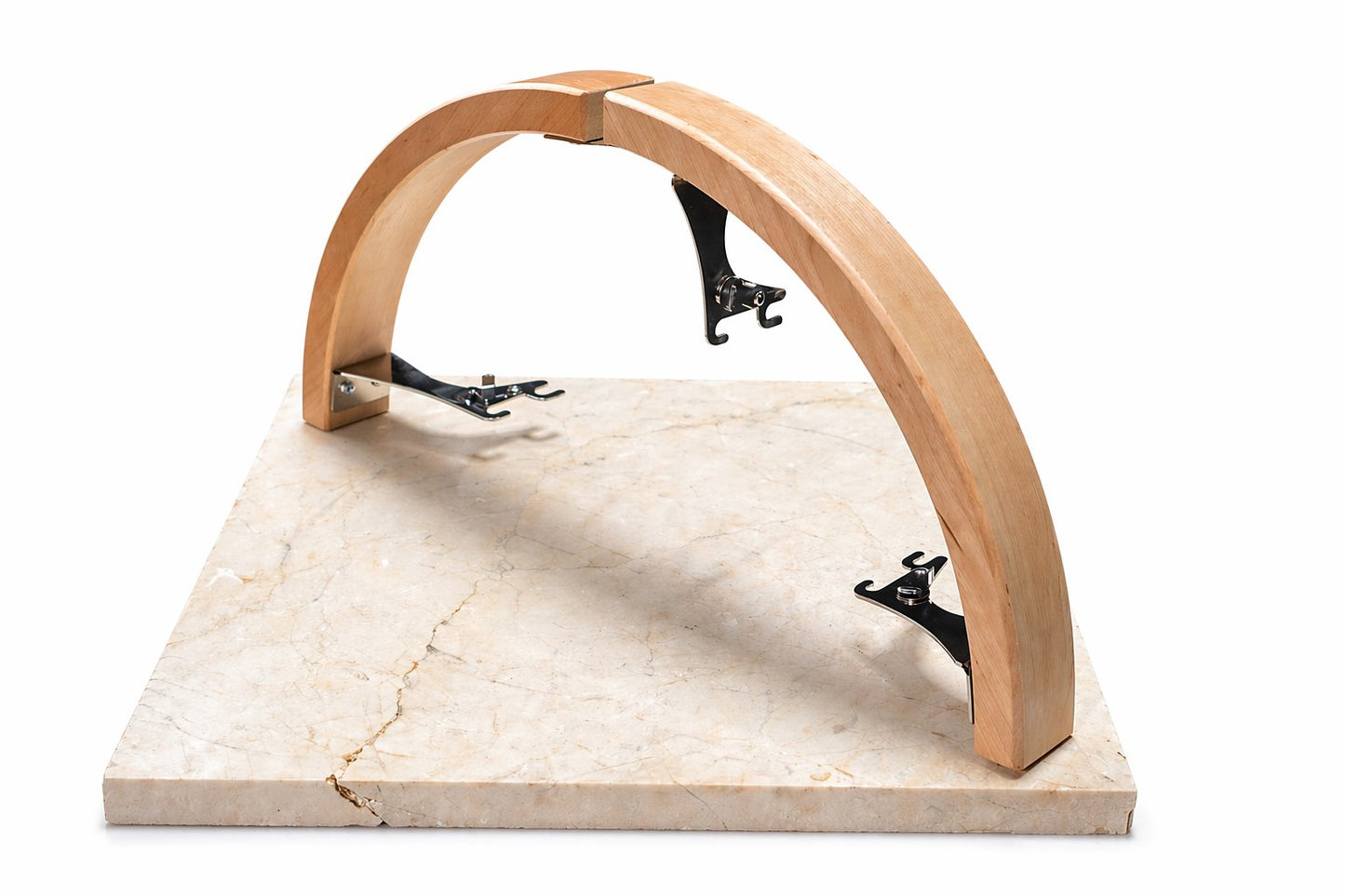 FinSteam Halo alder-wood safety rail for a gas sauna heater — white finish