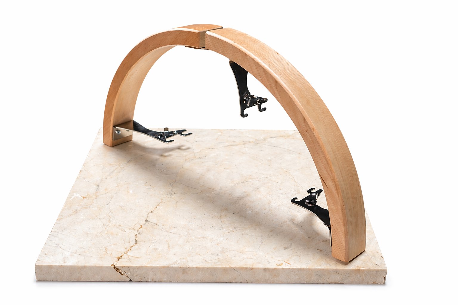 FinSteam Halo alder-wood safety rail for a gas sauna heater — white finish