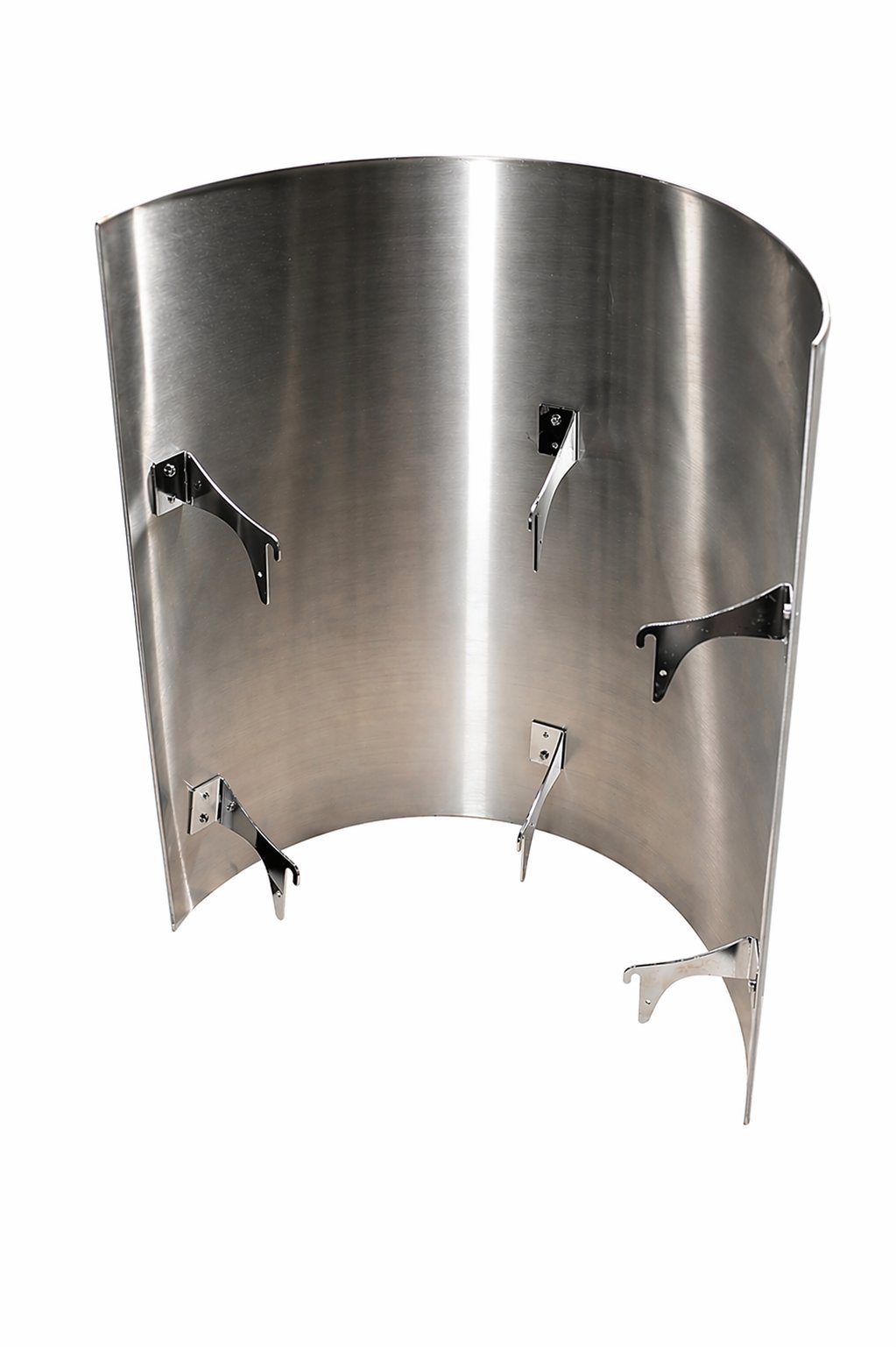 FinSteam Njord stainless steel heat shield for a gas sauna heater — white finish