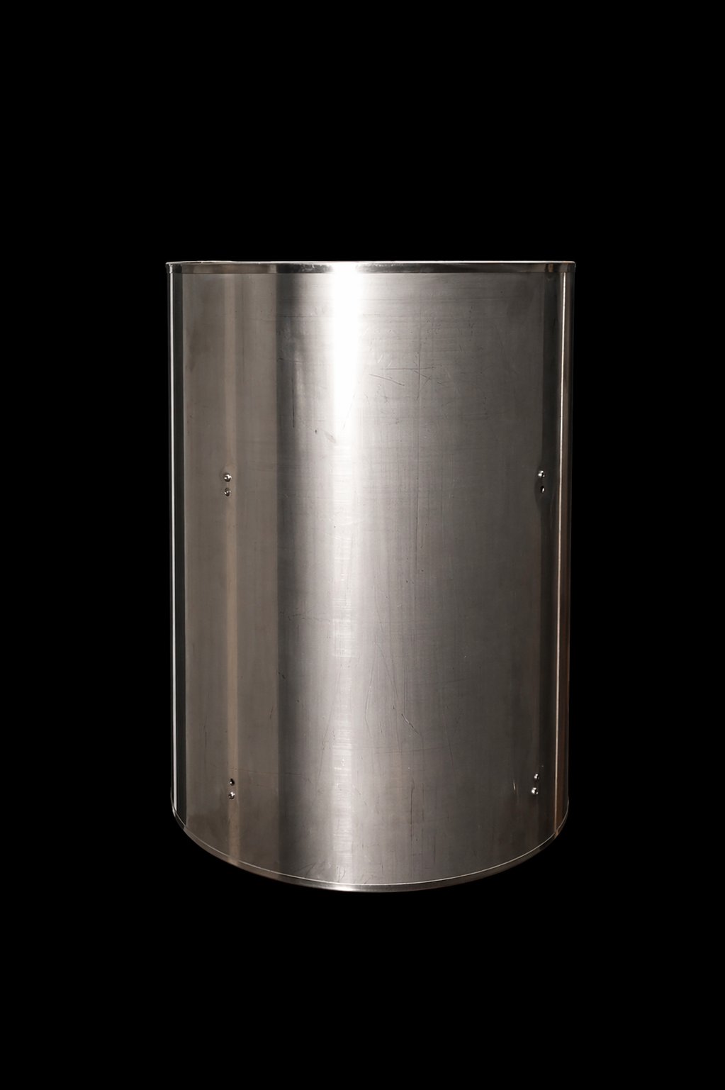 FinSteam Njord stainless steel heat shield for a gas sauna heater — black finish
