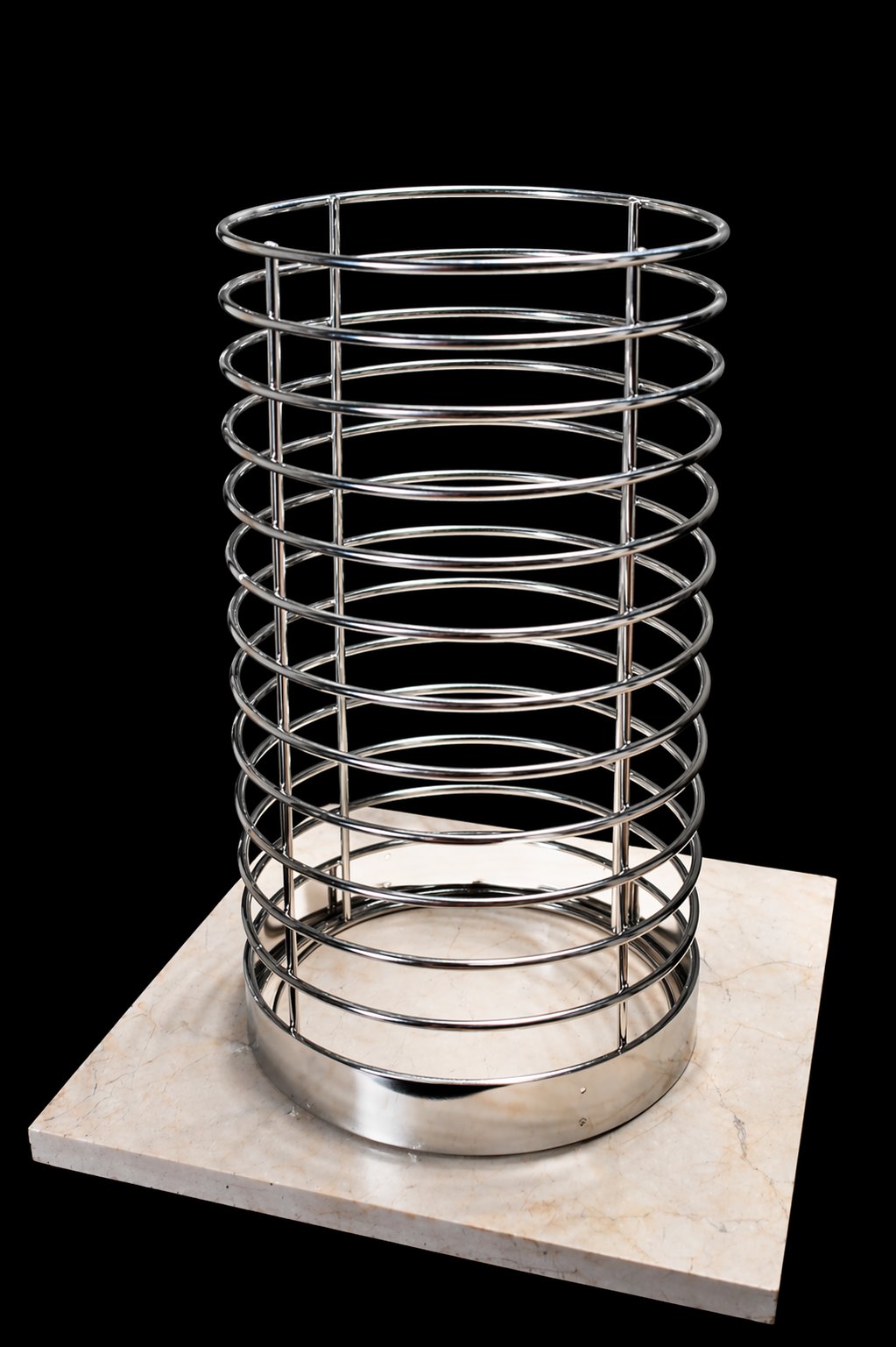 FinSteam Orbis stainless steel stone cage for Botnia 81 and Aurora 81 gas sauna heaters — black finish