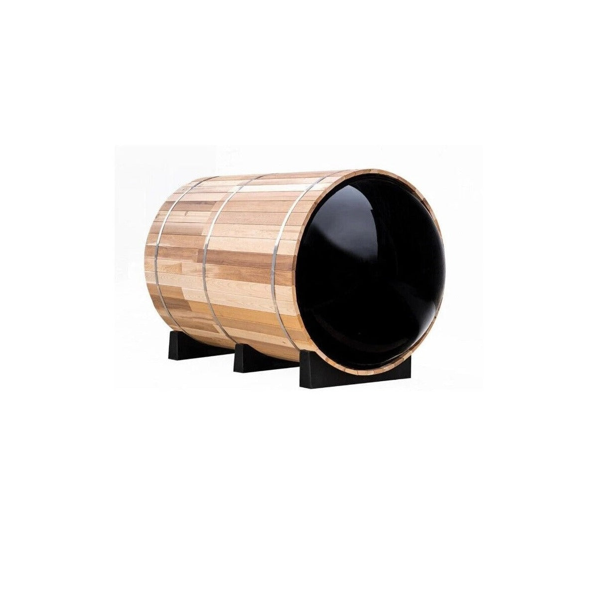 Fonteyn Panorama 1800 Barrel Sauna — 4 Person Outdoor Panoramic | Steam & Oak