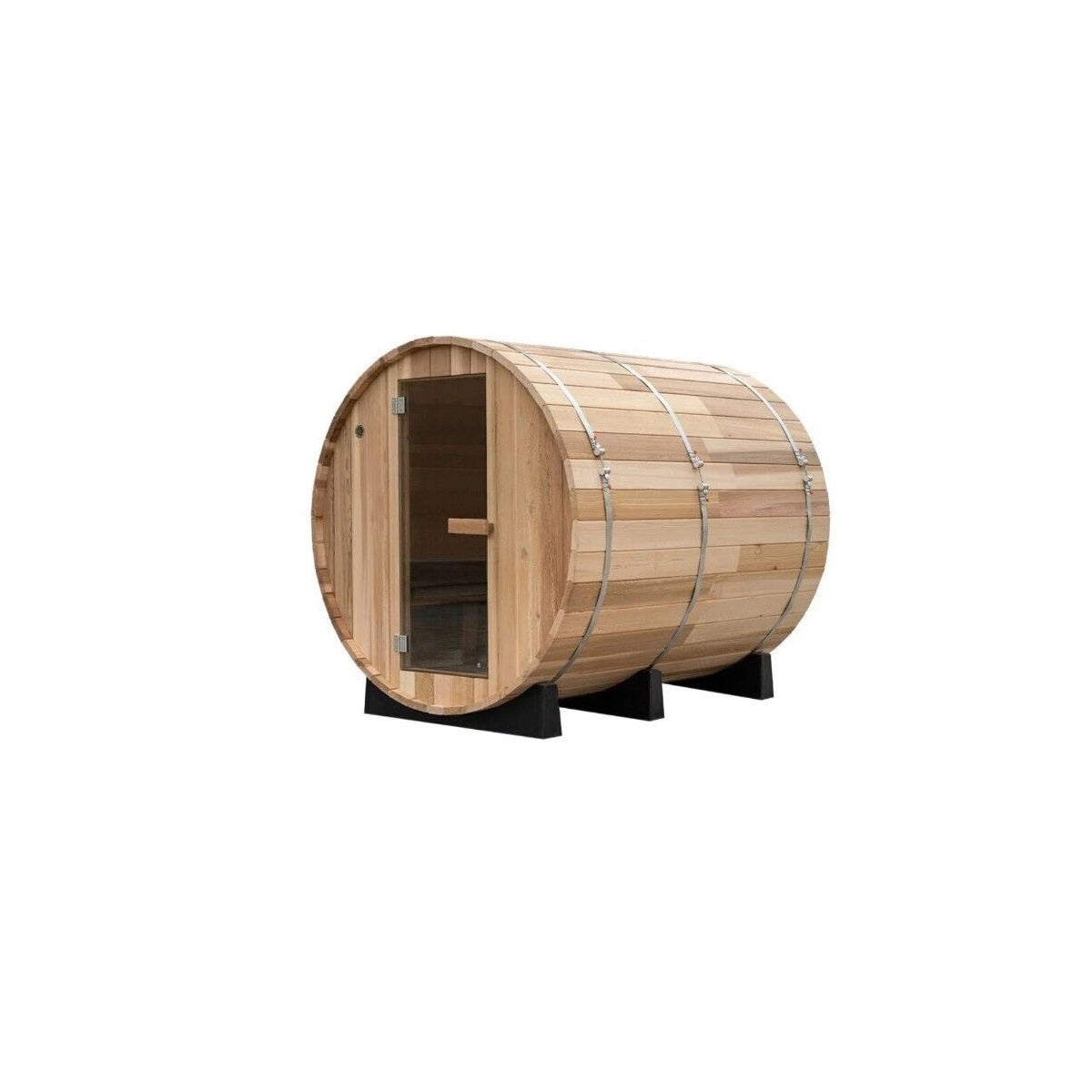 Fonteyn Panorama 1800 Barrel Sauna — 4 Person Outdoor Panoramic | Steam & Oak