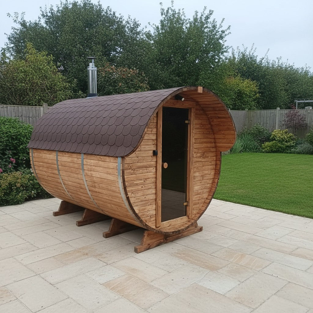 Steam & Oak Barrel Sauna 3m with Anteroom