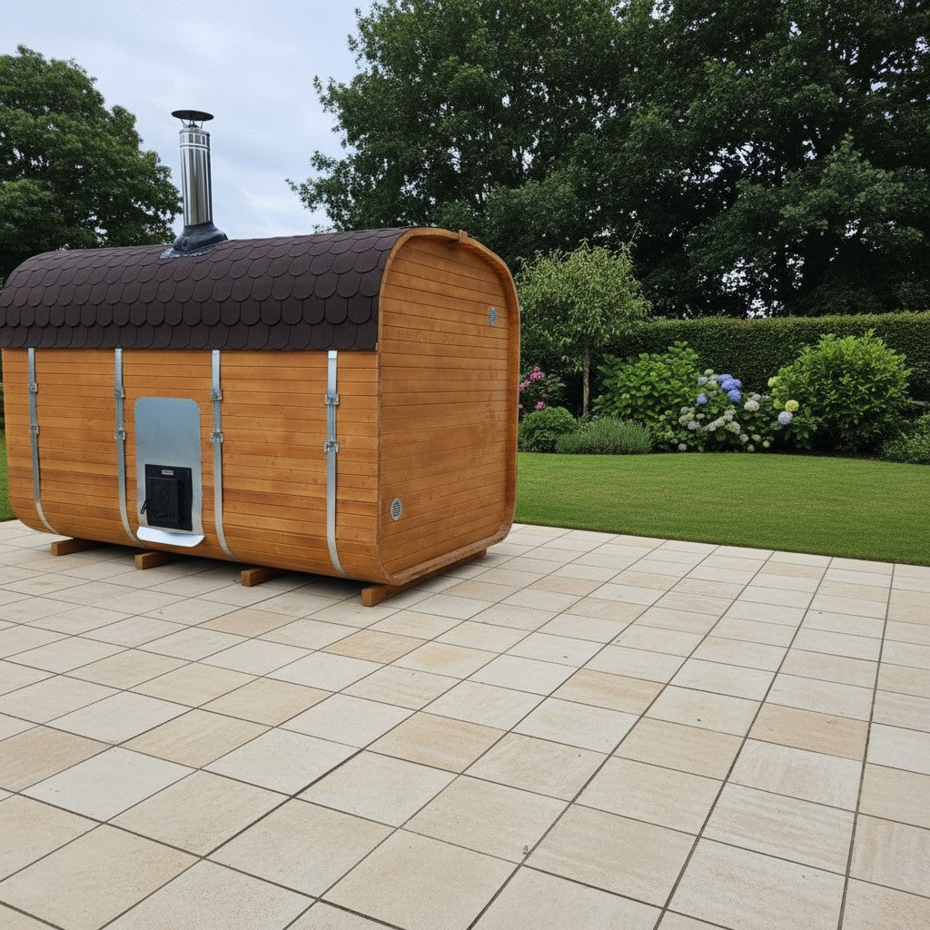 Steam & Oak Cube Sauna 3.4m Premium L-Bench