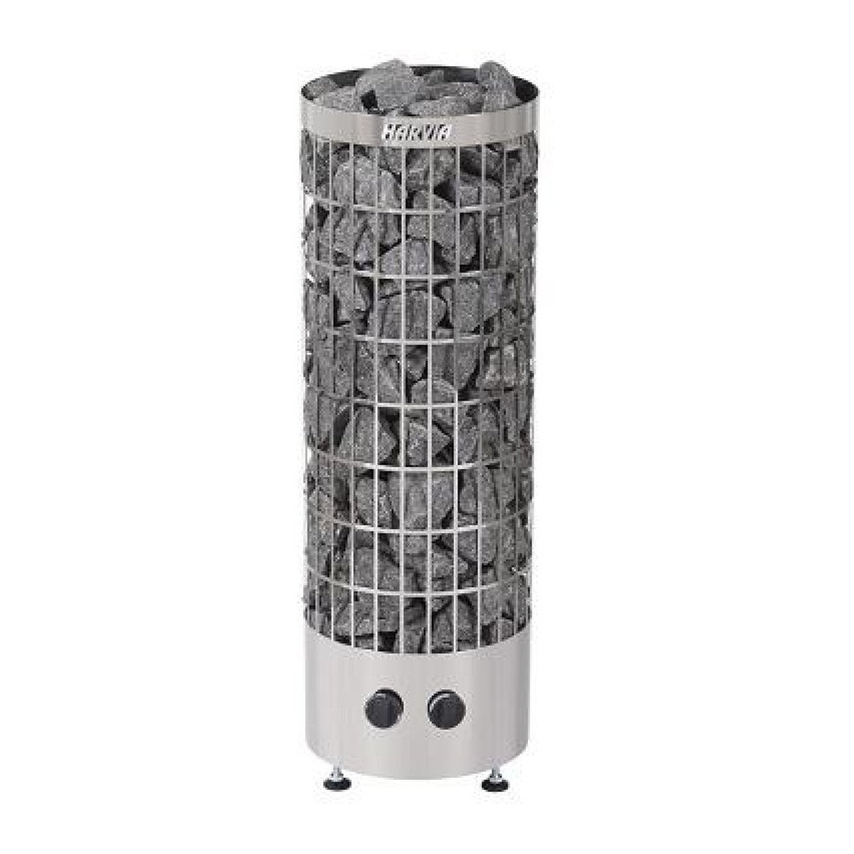 Harvia Cilindro PC90 9kW steel sauna heater with built-in control knobs