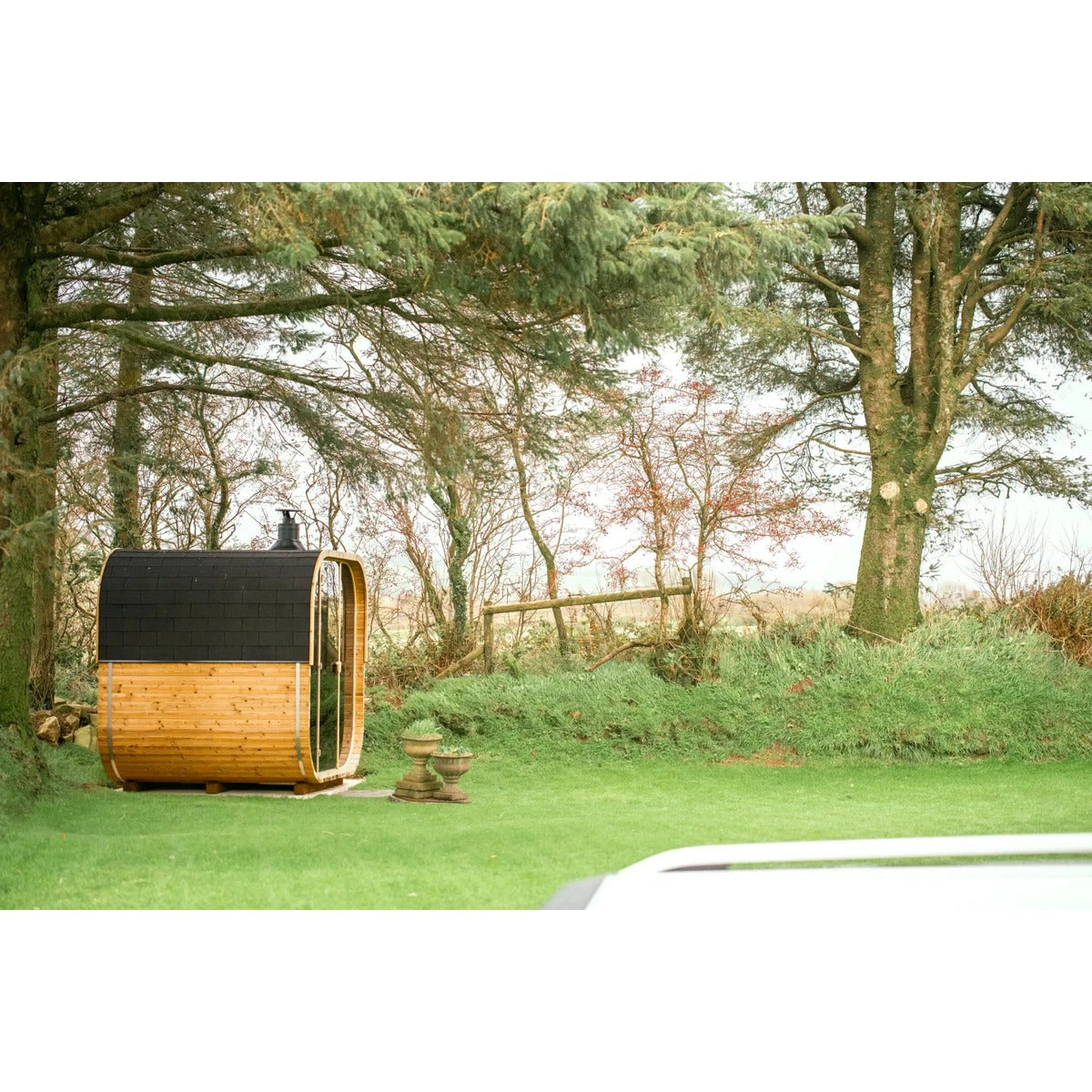 Hekla Cube Sauna 250 outdoor cube sauna product image.