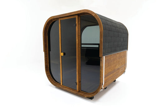 Hekla Cube Sauna 250 outdoor cube sauna product image.