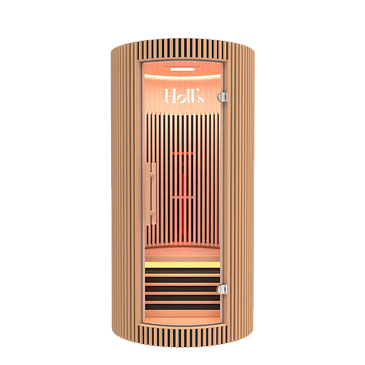 Holl's Moon 2 two person circular infrared sauna