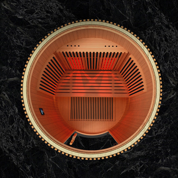 Holl's Moon 2 two person circular infrared sauna