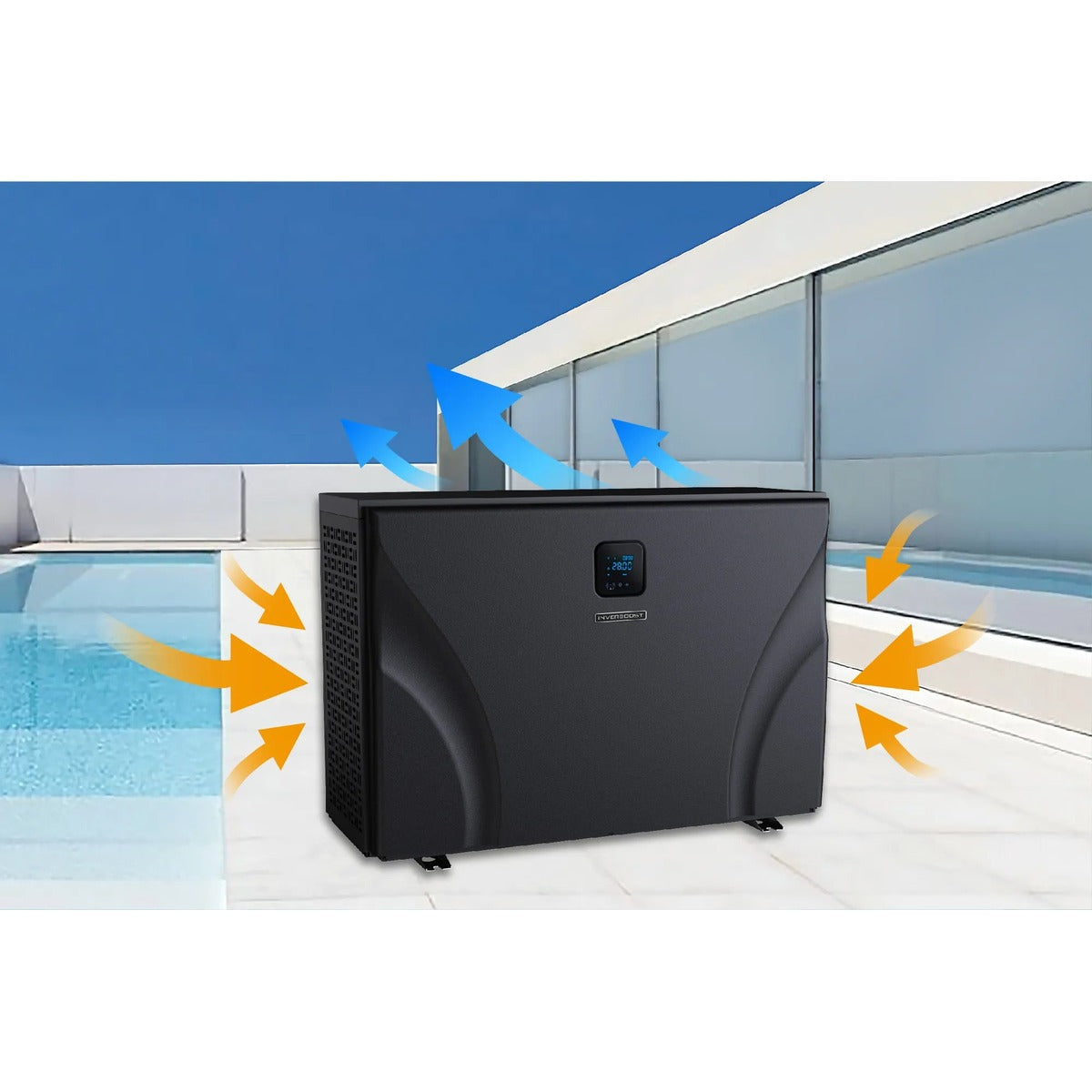 Inverboost UX Inverter Heat Pump — 11kW / 14kW / 17kW Ultra-Silent, COP 16 | Steam & Oak