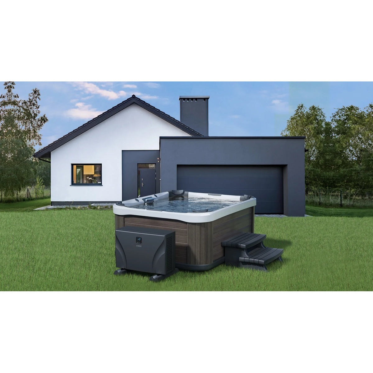 Inverboost UX Inverter Heat Pump — 11kW / 14kW / 17kW Ultra-Silent, COP 16 | Steam & Oak