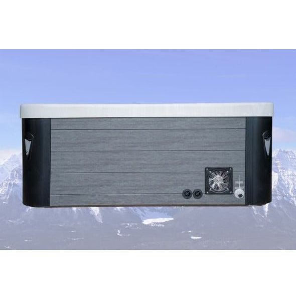 InvigorIce Storm Hot & Cold Therapy Tub — 1 Person Cold Plunge with Hydrotherapy Jets | Steam & Oak