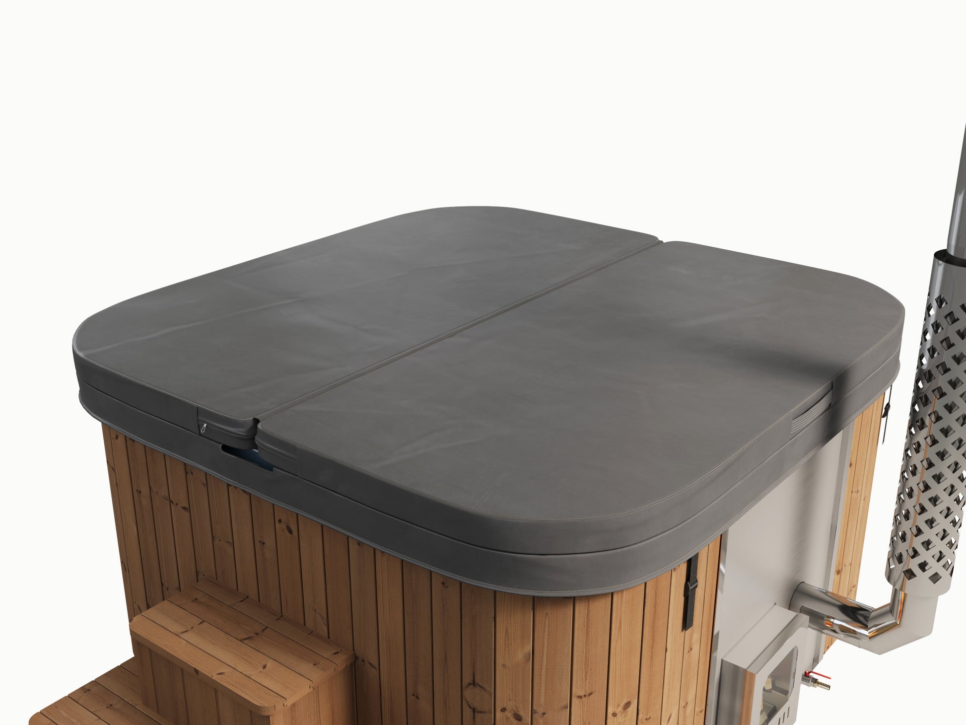 Hehku 1500 wood-fired hot tub insulated cover