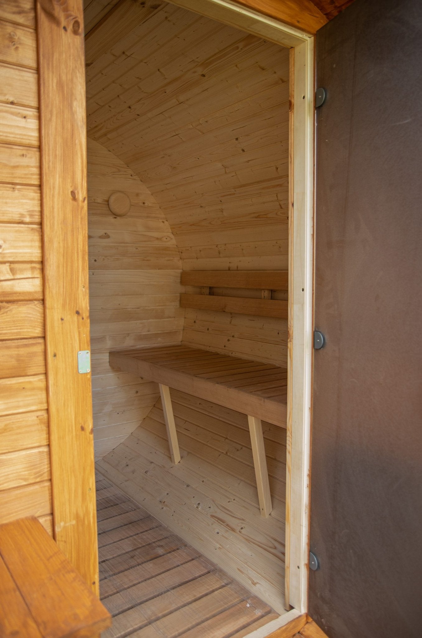Steam & Oak Barrel Sauna 2.4m with Porch