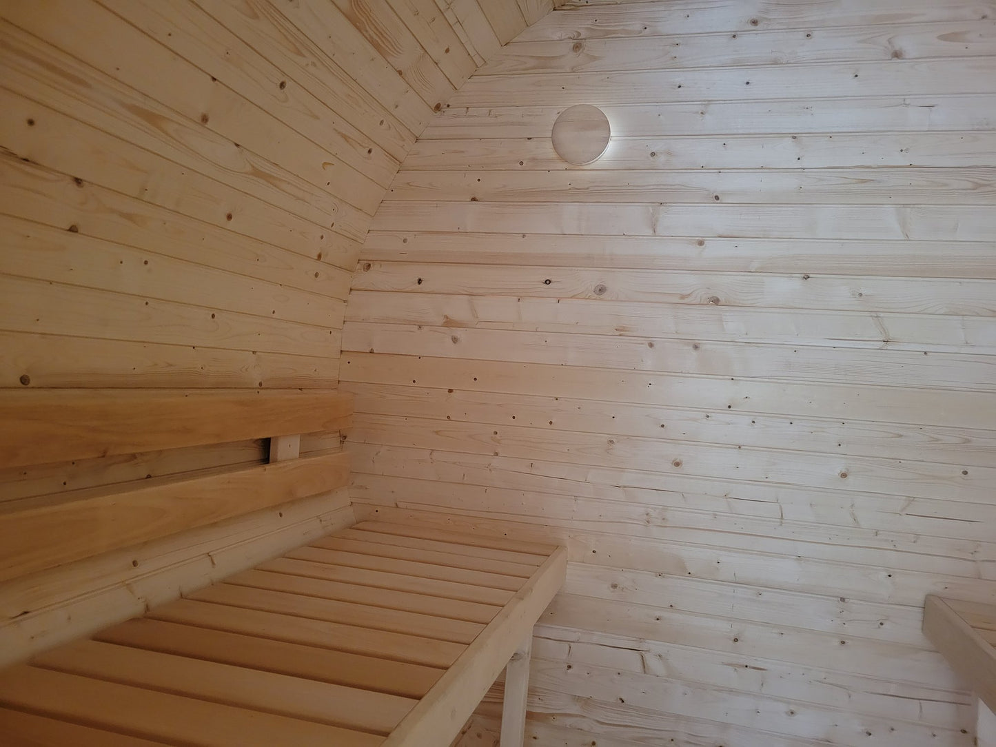 Steam & Oak Barrel Sauna 2.4m with Porch