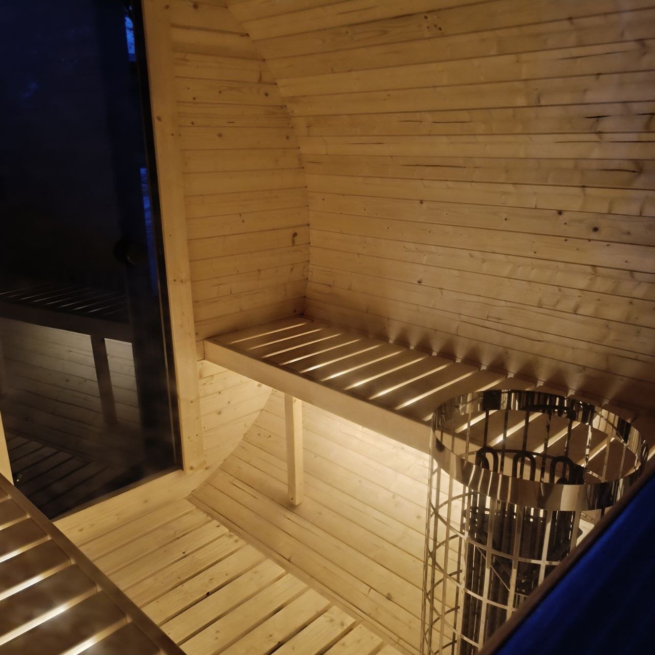 Steam & Oak Barrel Sauna 2.4m with Porch
