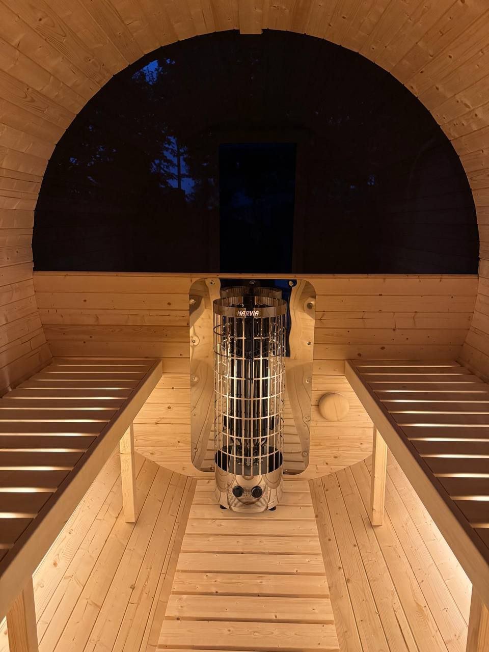 Steam & Oak Barrel Sauna 2.4m with Porch