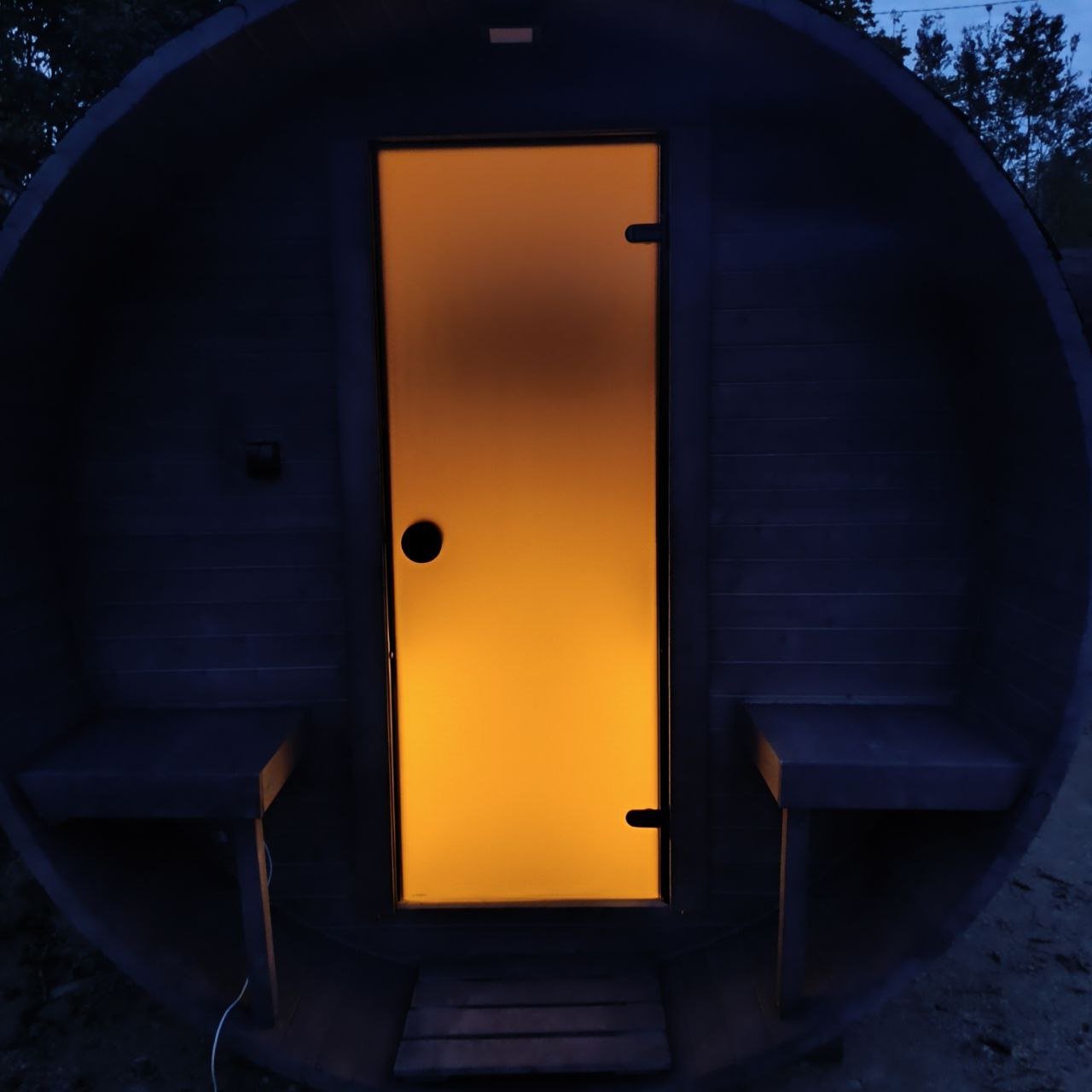 Steam & Oak Barrel Sauna 2.4m with Porch