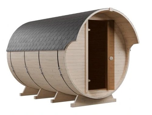 Steam & Oak Barrel Sauna 3m with Anteroom