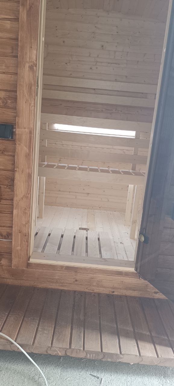 Steam & Oak Cube Sauna 2.4m with Porch