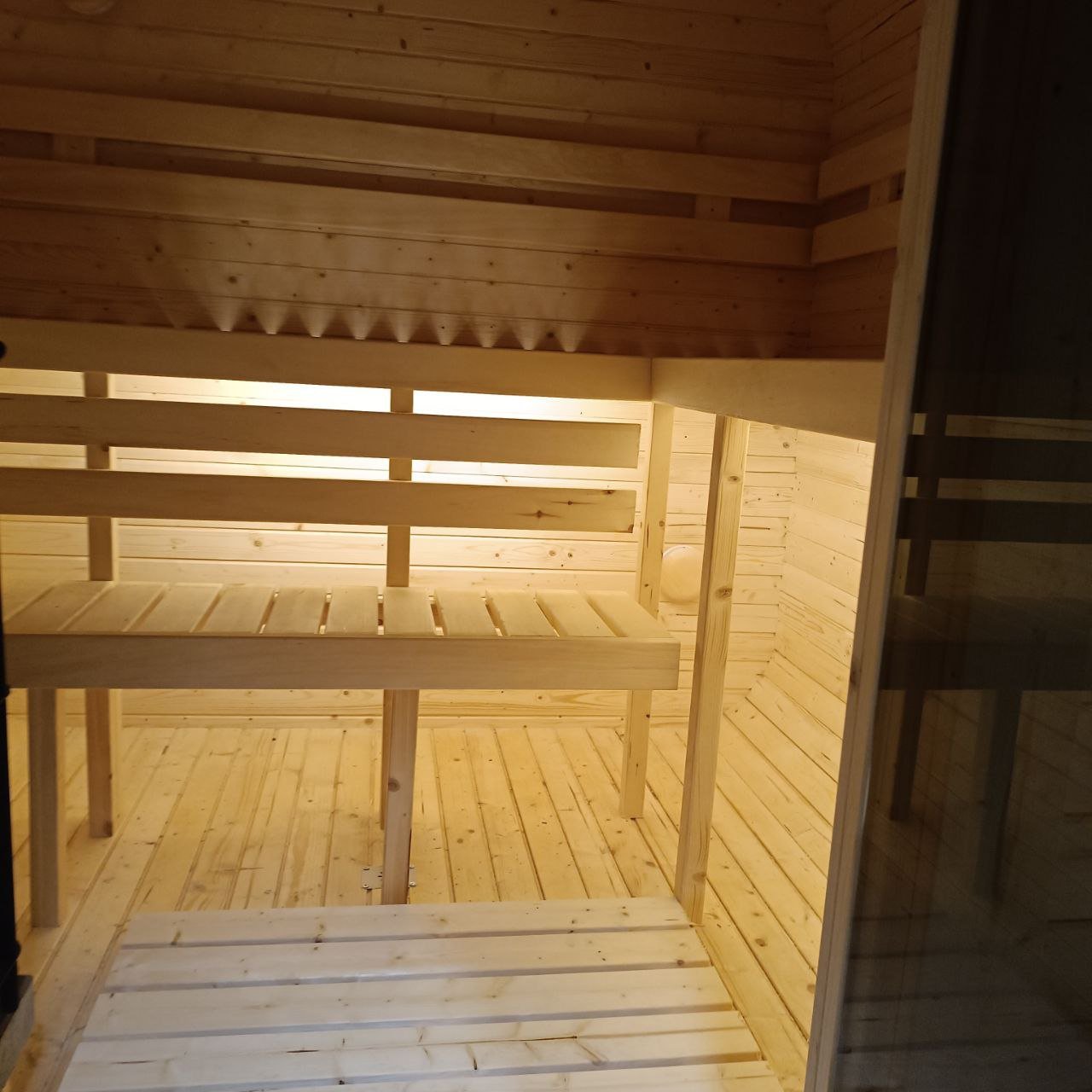 Steam & Oak Cube Sauna 3.4m Premium L-Bench