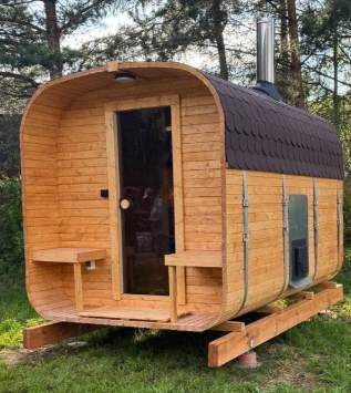 Steam & Oak Cube Sauna 3.4m Premium L-Bench