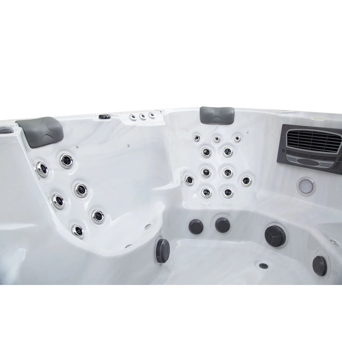 Party Pool 9 Spa Pool — 9 Person 40A Social Spa Pool | Steam & Oak