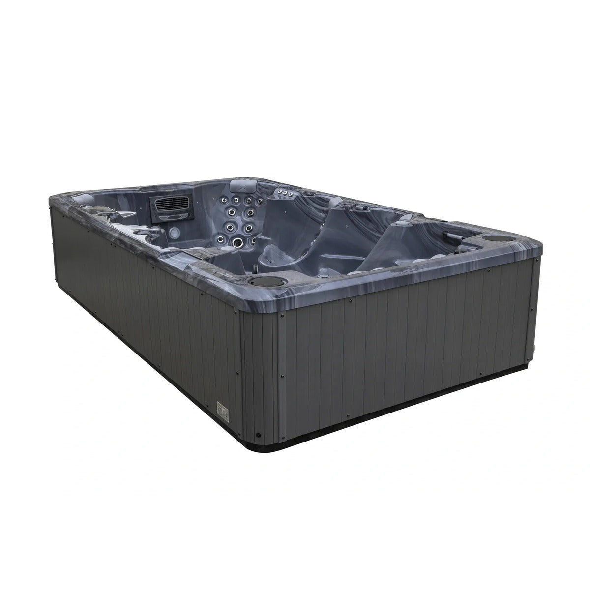 Party Pool 9 Spa Pool — 9 Person 40A Social Spa Pool | Steam & Oak