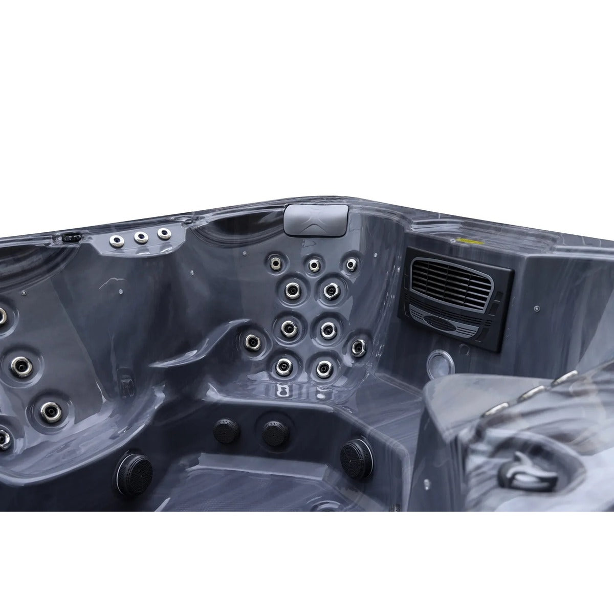 Party Pool 9 Spa Pool — 9 Person 40A Social Spa Pool | Steam & Oak