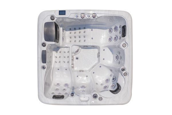 Platinum 6 Hot Tub — 7 Person 32A Performance Luxury Spa | Steam & Oak