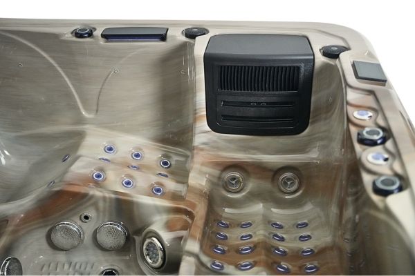 Platinum 6 Hot Tub — 7 Person 32A Performance Luxury Spa | Steam & Oak