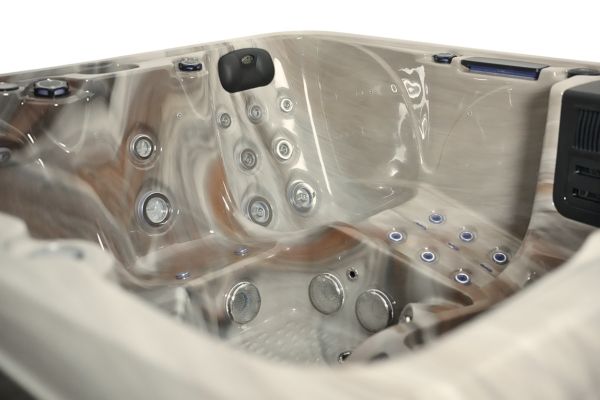 Platinum 6 Hot Tub — 7 Person 32A Performance Luxury Spa | Steam & Oak