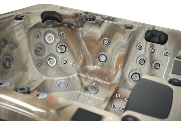 Platinum 6 Hot Tub — 7 Person 32A Performance Luxury Spa | Steam & Oak