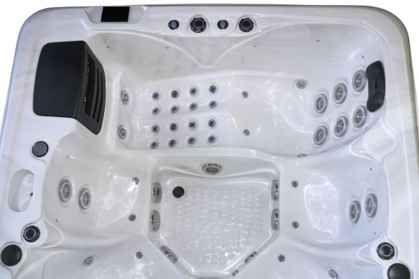 Platinum 7 Hot Tub — 6 Person 32A Performance Luxury Spa | Steam & Oak