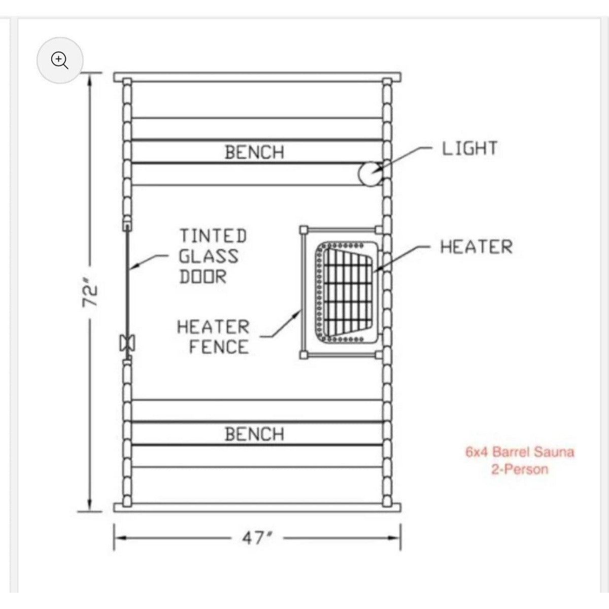 Rustic Barrel Sauna 7+1ft — 6 Person Outdoor Finnish | Steam & Oak
