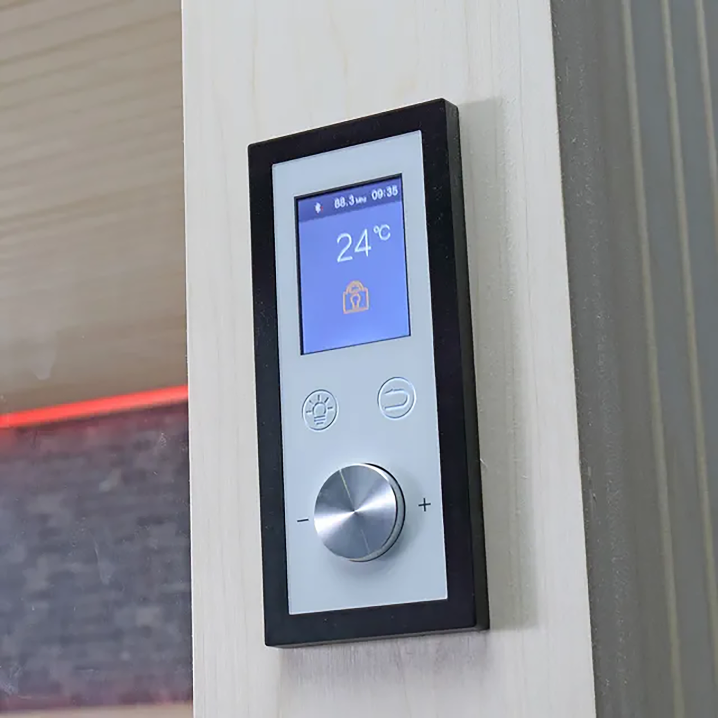 Slate 200 Indoor Sauna (Black Stone) – 5 Person | Steam & Oak