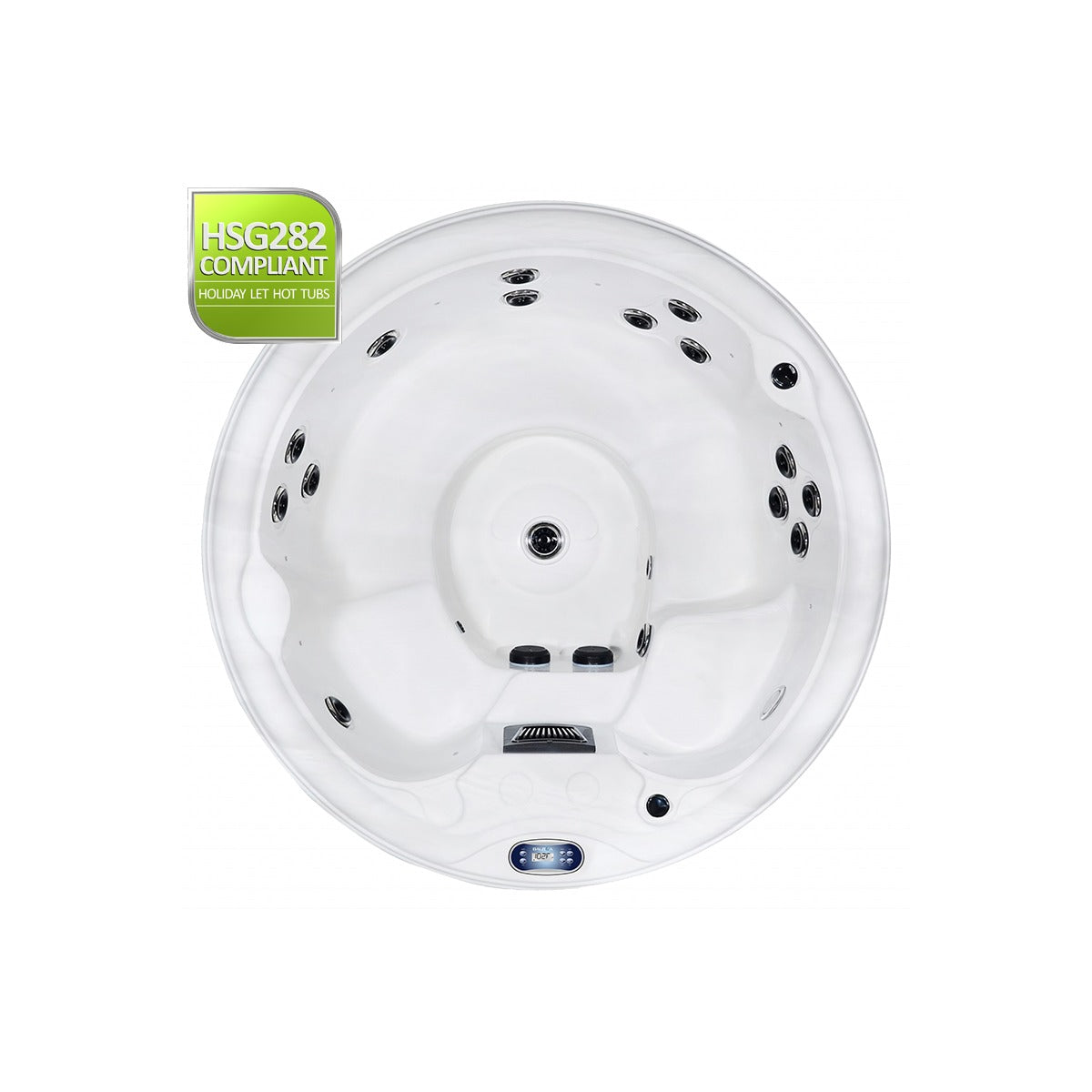 Solaris Party 7 Plug & Play Hot Tub — 7 Person Party Spa | Steam & Oak