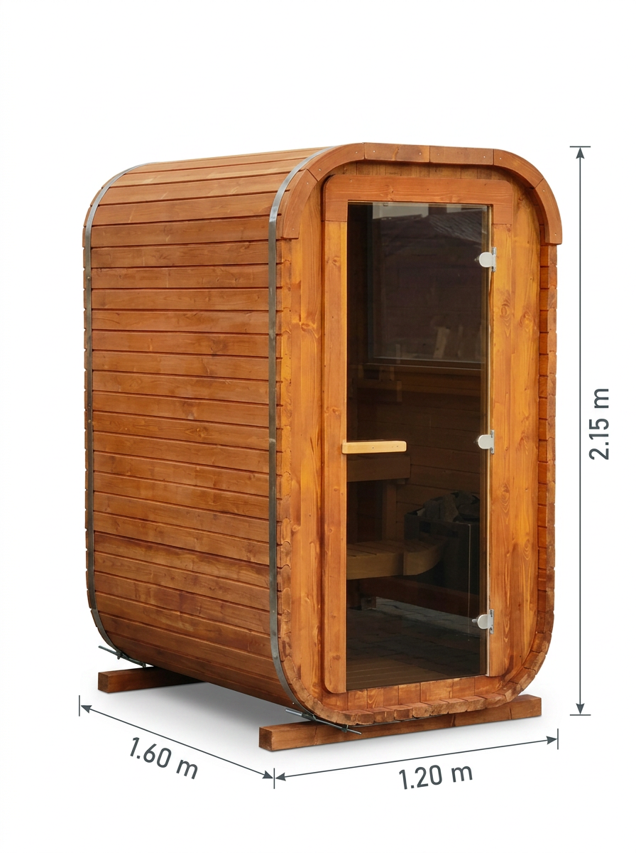 Steam & Oak Pod Sauna 1.6m
